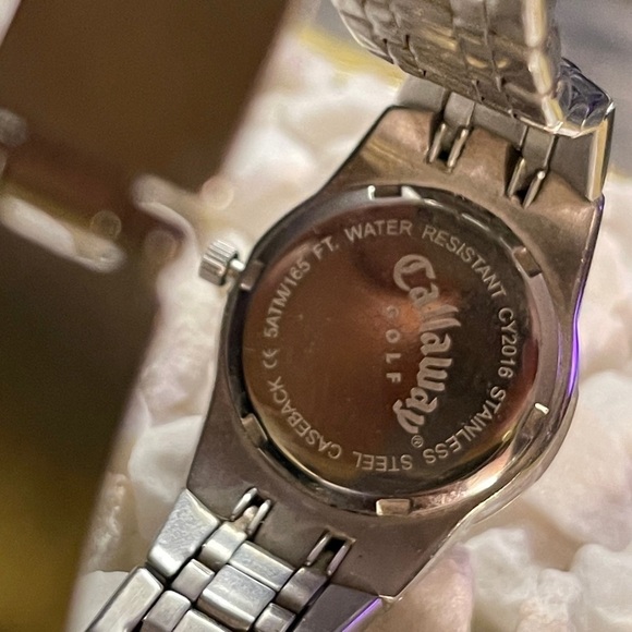 Callaway VINTAGE Golf Silver Tone Analog Stainless Steel Watch - Picture 8 of 16
